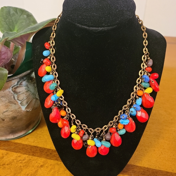 Necklace Ceramic Bead Cluster - Picture 2 of 9